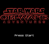 Star Wars Episode I Racer title screen for GameBoy Color